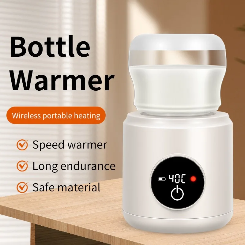 

Portable Baby Bottle Warmer Bottle Smart Temperature Control Automatic Shut-Off for Travel Breastmilk Fast Heating Accessories