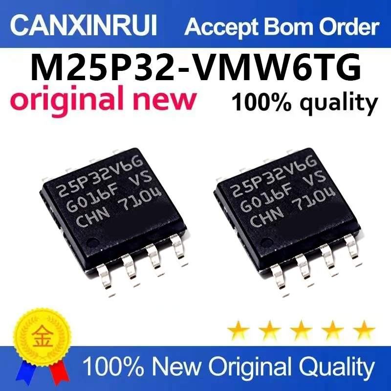 （5pcs-100pcs）Brand new original M25P32-VMW6TG screen printed 25P32V6G memory chip IC patch SOP-8