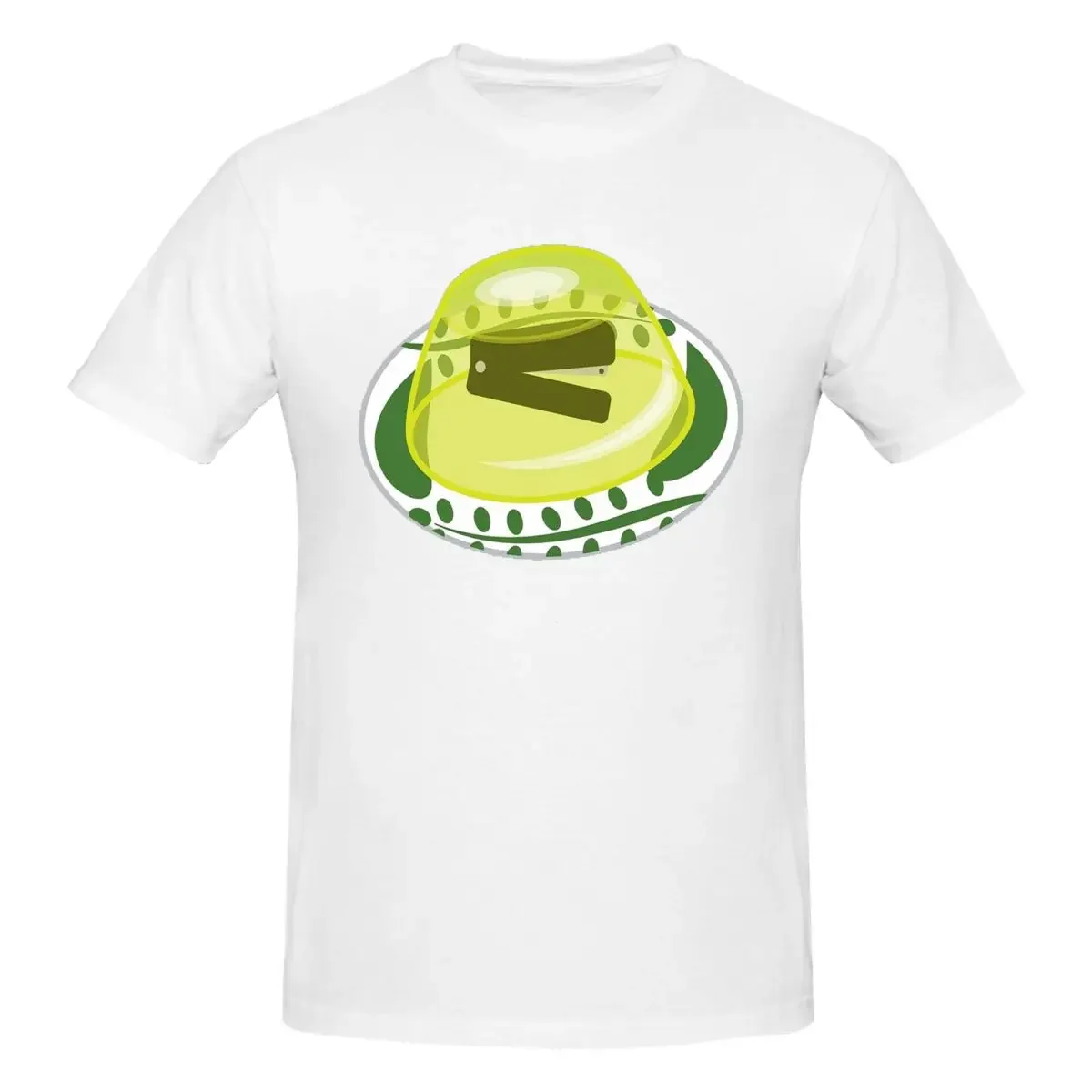Grapadora en Jello-Camiseta 100% de algodón para hombre, camisetas de gran tamaño, cuello redondo, manga corta, S-6XL