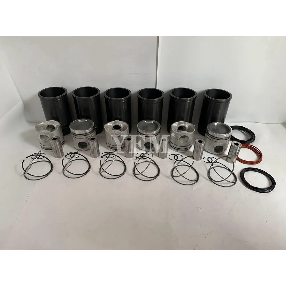 K19 Cylinder Liner Kit Cylinder Piston With Ring for  Excavator Truck Lawn Mower Marine Engine Engine Parts Factory