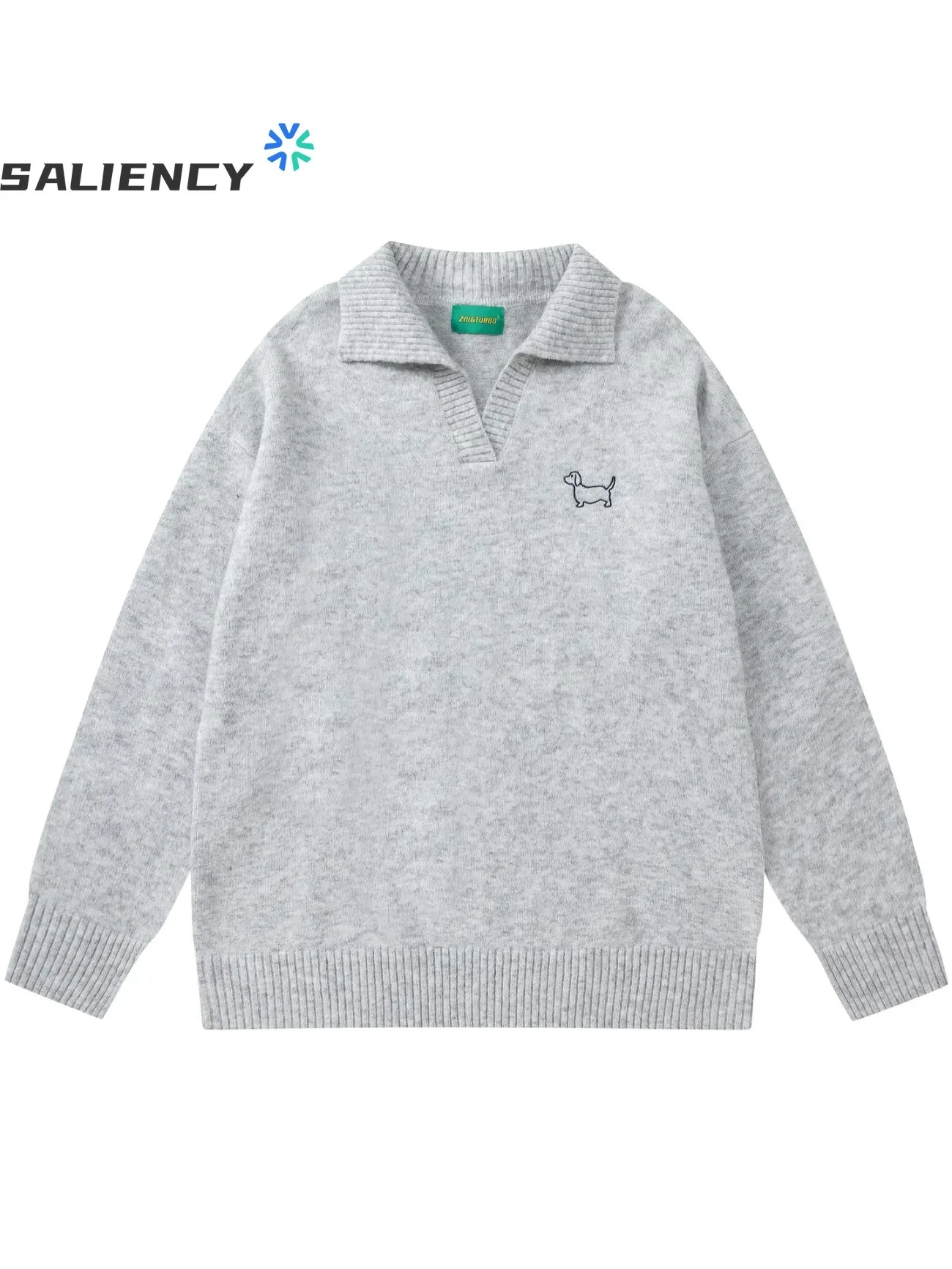 

SALIENCY Knitted Pullover Women Solid Casual Full Sleeve Loose Warm Sweater 2025 Commute Office Knitwear Men & Women