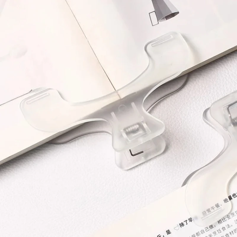 Book Clip Reading Clip Kawaii Desk Accessories Fixed To Prevent Page Turning Transparent frosted Folder Clips