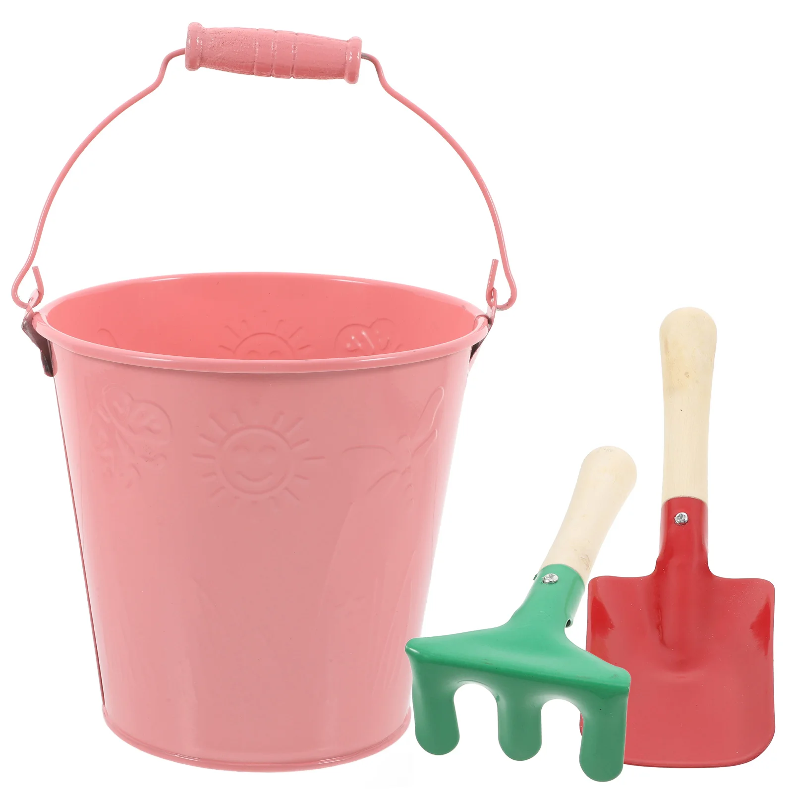 

1Set Children Gardening Tool Set Fun Portable Kid Planting Shovels Safe Smooth Surface Yard Sand Play Rake for Toddler Outdoor