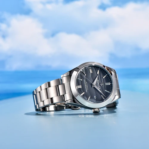 Imagen 2 del producto BENYAR 2024 arena diámetro 40MM gran oferta relojes mecánicos 316L acero inoxidable Simple 5Bar impermeable reloj de pulsera automático para hombres 