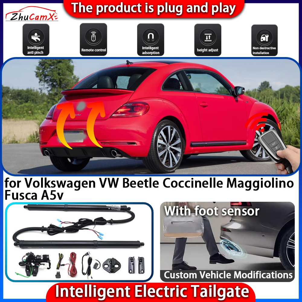 Smart Powered Tailgate System for Volkswagen VW Beetle Coccinelle Maggiolino Fusca A5 Automatic Intelligent Trunk Lift Kit