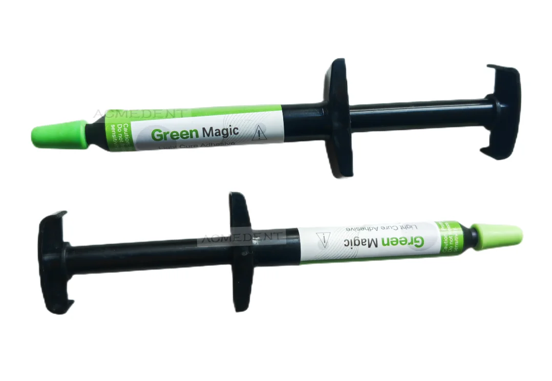 Dental Green Magic Adhesive Light Cure pasta żelowa klejenie zamki ortodontyczne