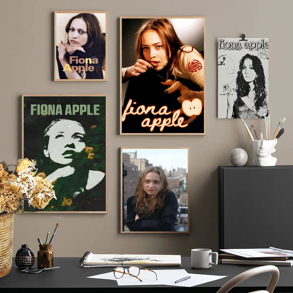 Singer Fiona Apple Anime Posters Sticky Waterproof Paper Sticker Coffee House Bar Kawaii Room Decor