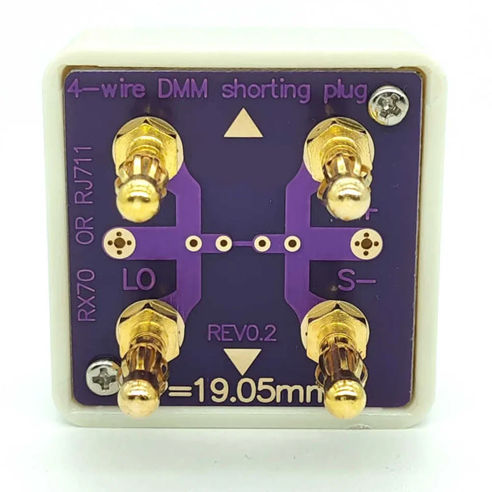 4-przewodowy dla DMM krótkie gniazdo standardowy rezystor kalibracja multimetr narzędzie weryfikacyjne dla RJ711 wysoki dla precyzyjnego rezystora