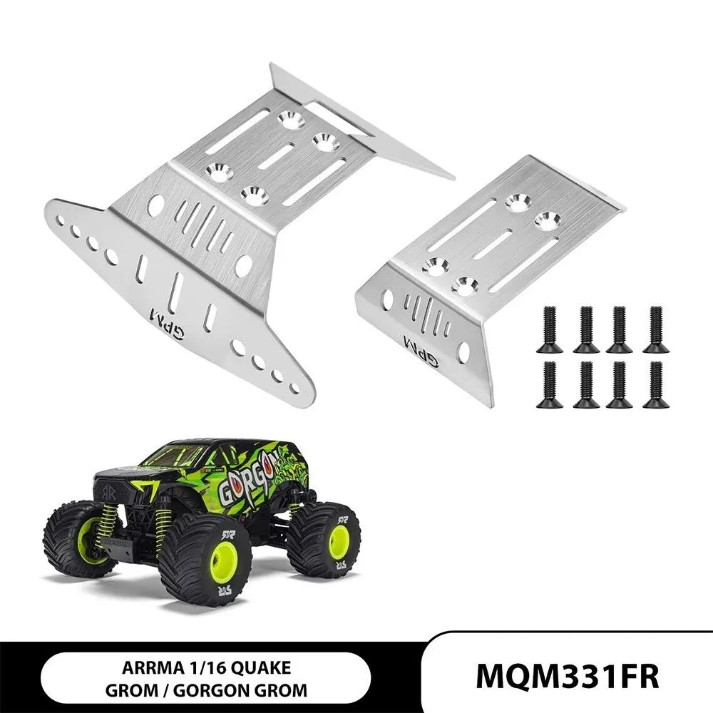 Protection Plate RC Chassis Guard Skid Plate Armor Set Skid Plate Stainless Steel Skid Armor Protection Plate ARRMA 1/16 Gorgon
