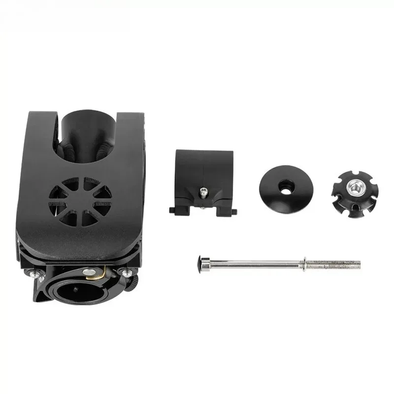 Bicycle Folding Riser Aluminum Alloy Mountain Bike Five Dimensional Head Adjustable Heightening Handle Riser Accessories