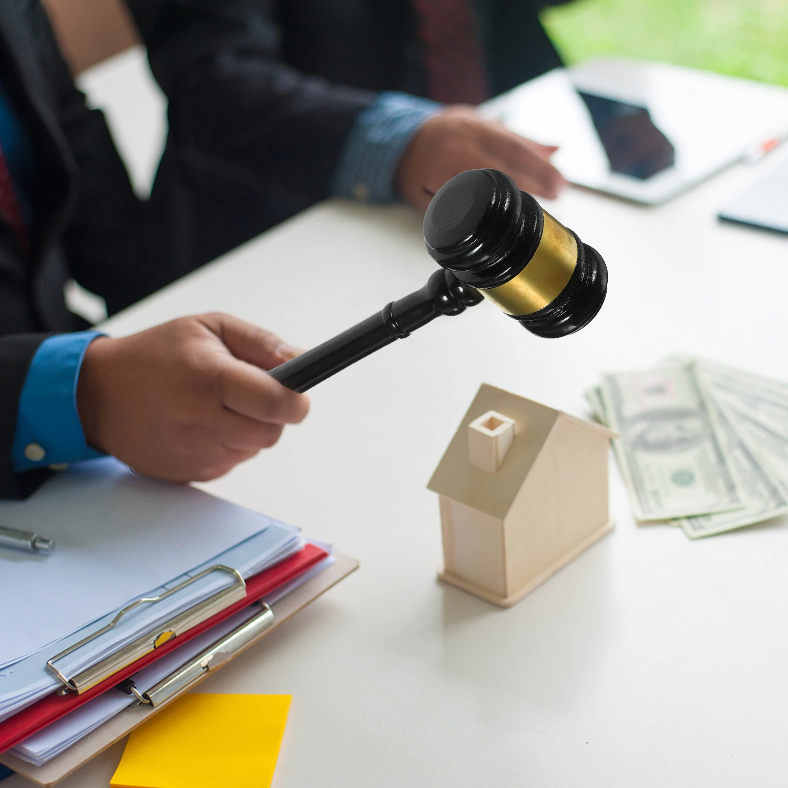 

Premium Handcrafted Wooden Gavel Set Auction Hammer for Judges Courtroom Decorative Hammer Ornament Gift Idea