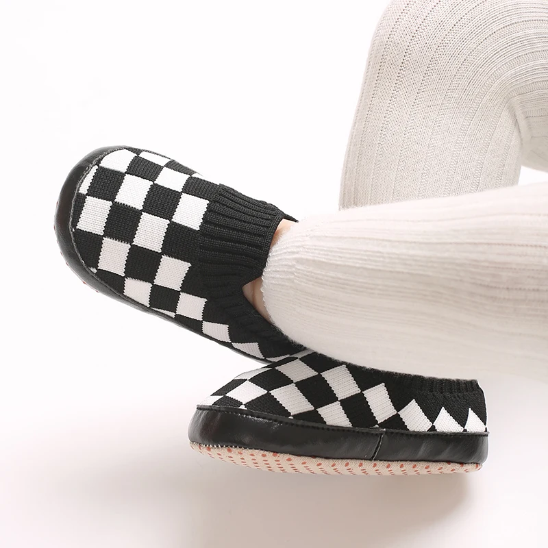 Klassische karierte Sportschuhe für Kleinkinder, Jungenschuhe für Mädchen, atmungsaktive Mesh-Baumwollsohle, lässig, Sport, 0–18 Monate, Baby Walk – Detail 17
