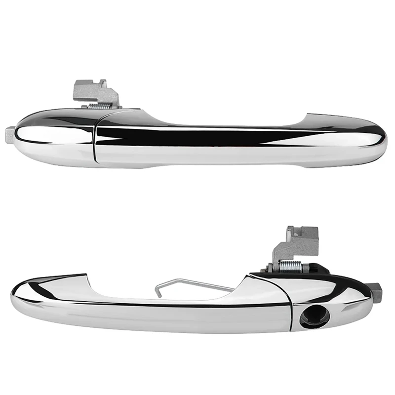 

1Pair Side Chrome Door Handle 68069943AC For Fiat 500 2007-2020 Alfa Romeo 147 2000-2010