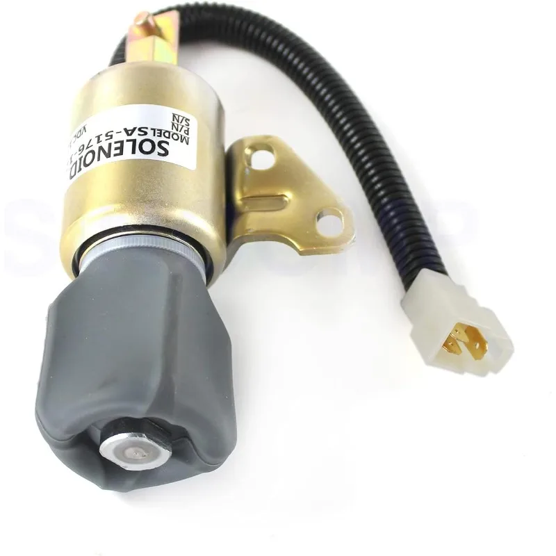 1756ES-12SUC5B1S5 SA-5176-12 Untuk Mesin Diesel Kubota D722 D902 Z482 Katup Solenoid Pemutus Bahan Bakar