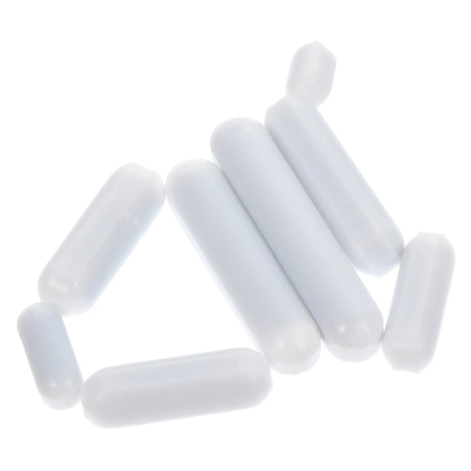 

8 Pcs Stirring Bar Magnetic Stirrer White Mixer Rod Blender PTFE Bars Practical
