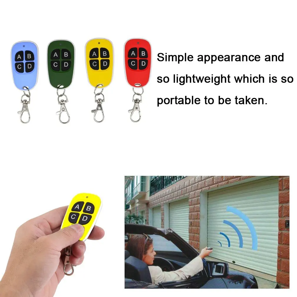 2024 New 433MHZ Copy Remote Control Garage Door Durable Remote Control With Emission LED And Low Battery Indicator