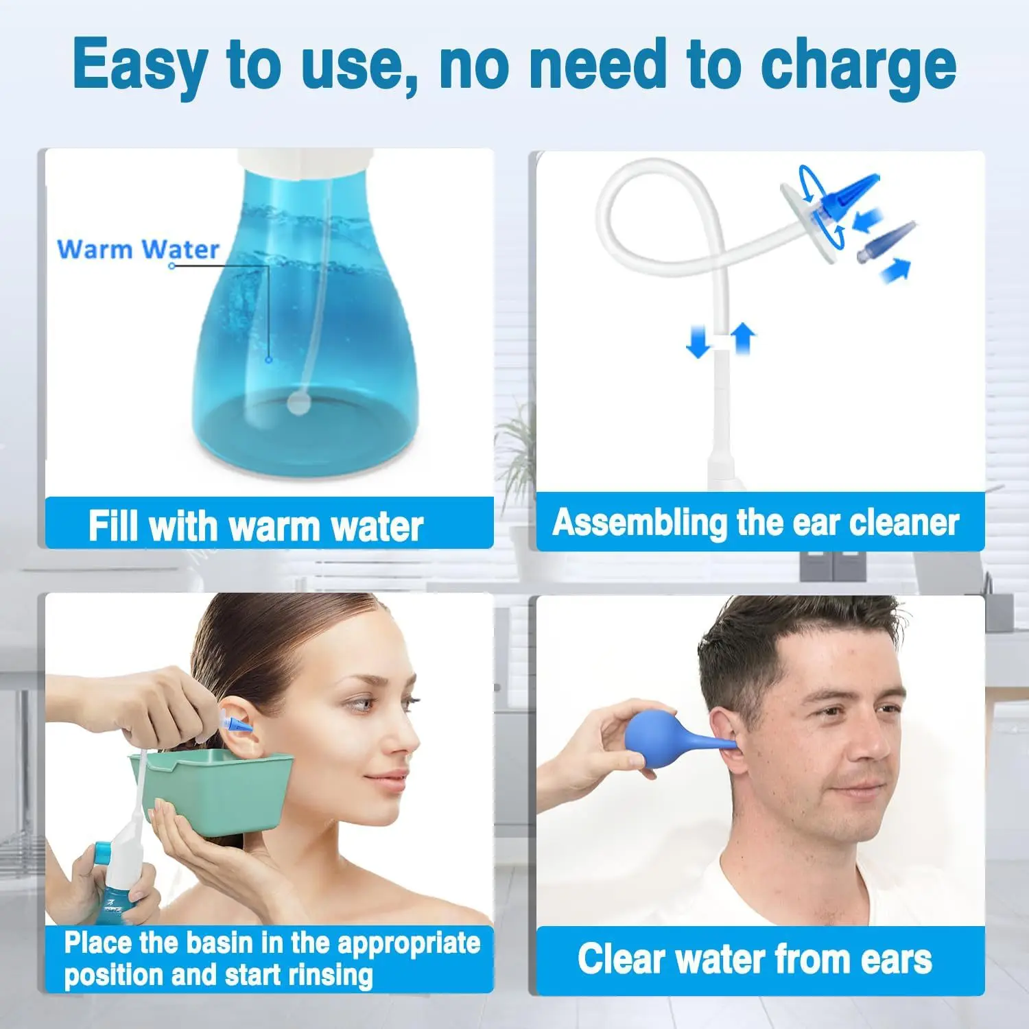 Ear Wax Removal Tool Irrigation Flushing System For Ear Cleaning_voghion.com