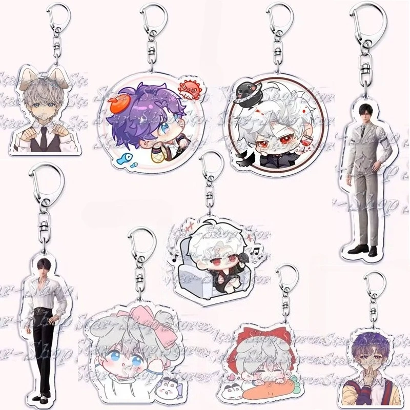 Game Love and Deepspace Handsome Xavier Zayne Rafayel Ralayo Sylus Acrylic Keychain Cartoon Keyring Backpack Pendant Jewelry