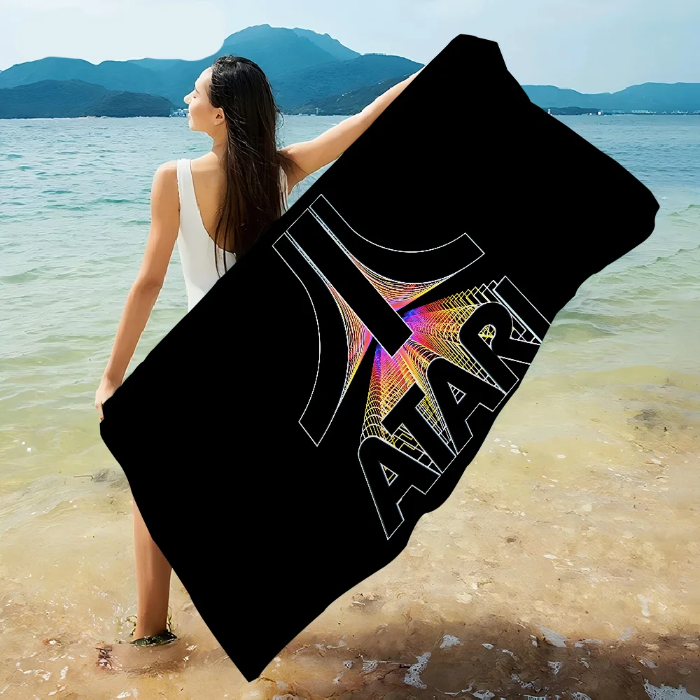 

Пляжное полотенце из микрофибры с логотипом Atari для альпинизма, йоги, пляжа, плавания, бега, впитывающее мягкое полотенце