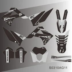 For Gas Gas GASGAS EC 125 200 250 300 450 2010 2011 Graphics Decals Stickers Background Custom Number
