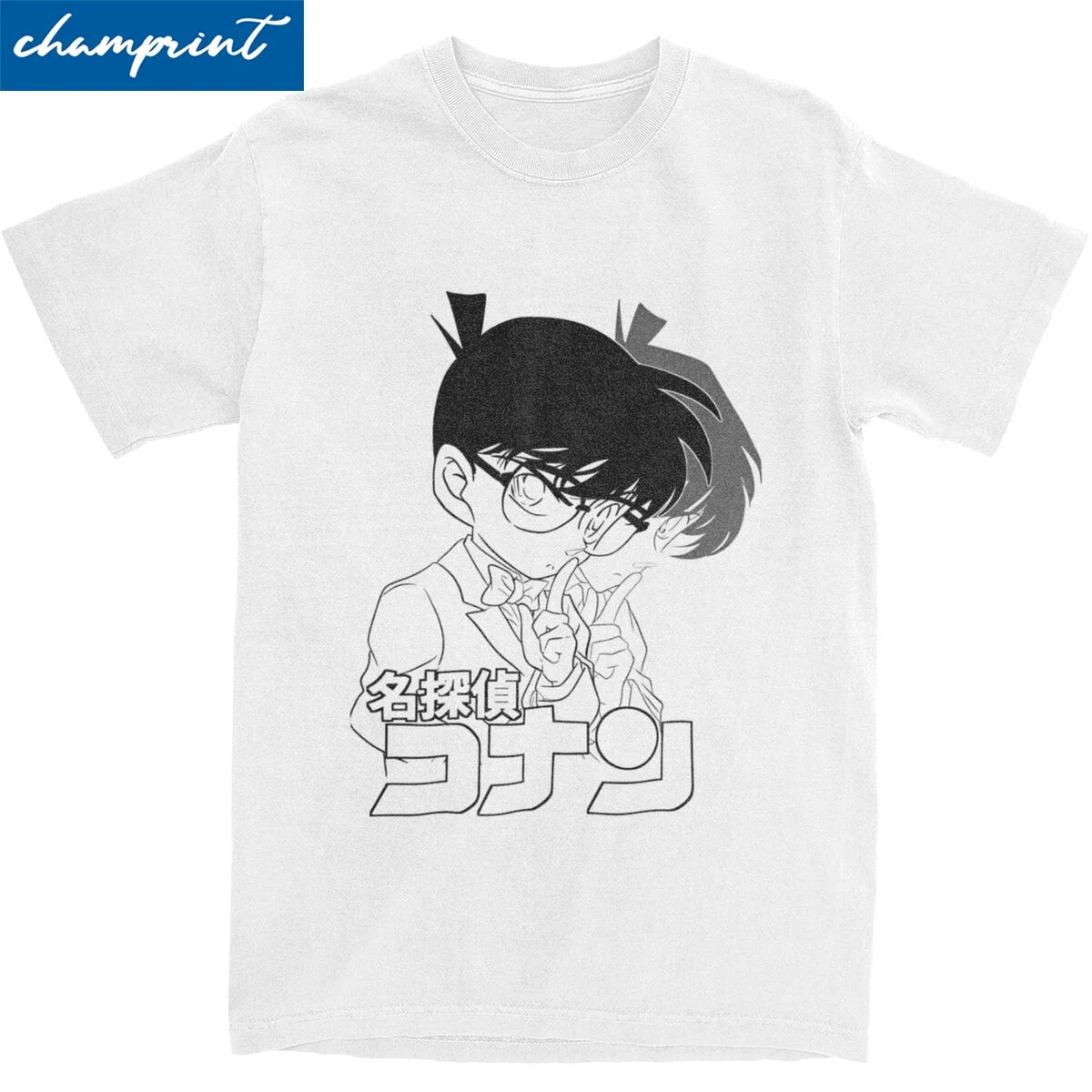 Men Women's Detective Conan Anime T Shirts 100% Cotton Clothing Vintage Short Sleeve Round Neck Tee Shirt Birthday Gift T-Shirt