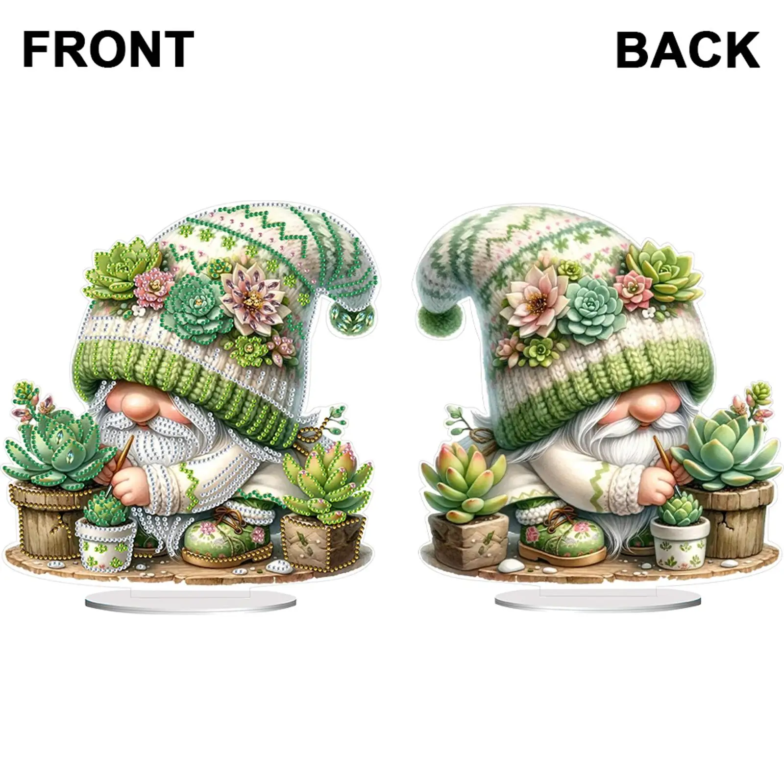 

Набор для алмазной вышивки «Двусторонний гном»: милые настольные украшения для взрослых и начинающих