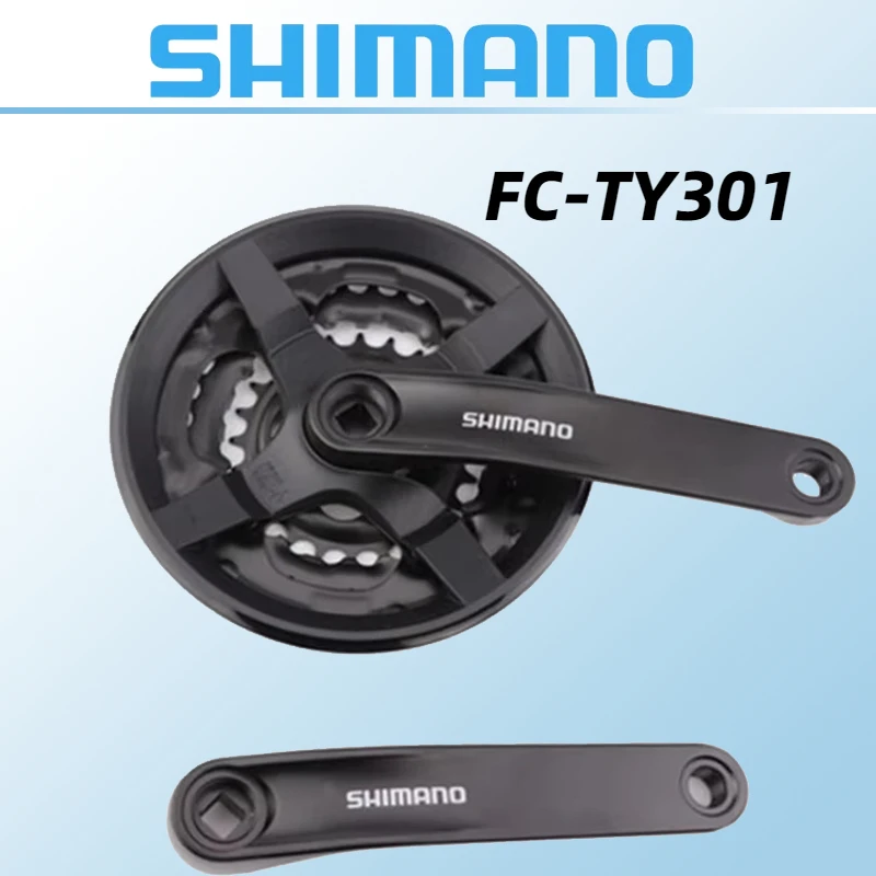 SHIMANO TOURNEY TY - MTB Crankset Groupset include FC-TY301 42T 48T 170mm 175 mm 3x6/7/8 speed and Bottom Bracket Original