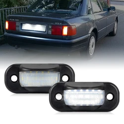 2Pcs For Audi 80/B4 1991-1995 Cabriolet/Type 8g 1991-2000 100/C4 1990-1994 A6/C4 1994-1997 White LED Number License Plate Light