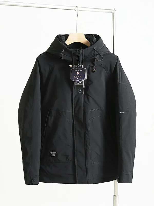 

Высококачественная мужская пуховая куртка для активного отдыха, утепленная, с капюшоном, повседневная, для пар, теплая, ветрозащитная, из полиэстера