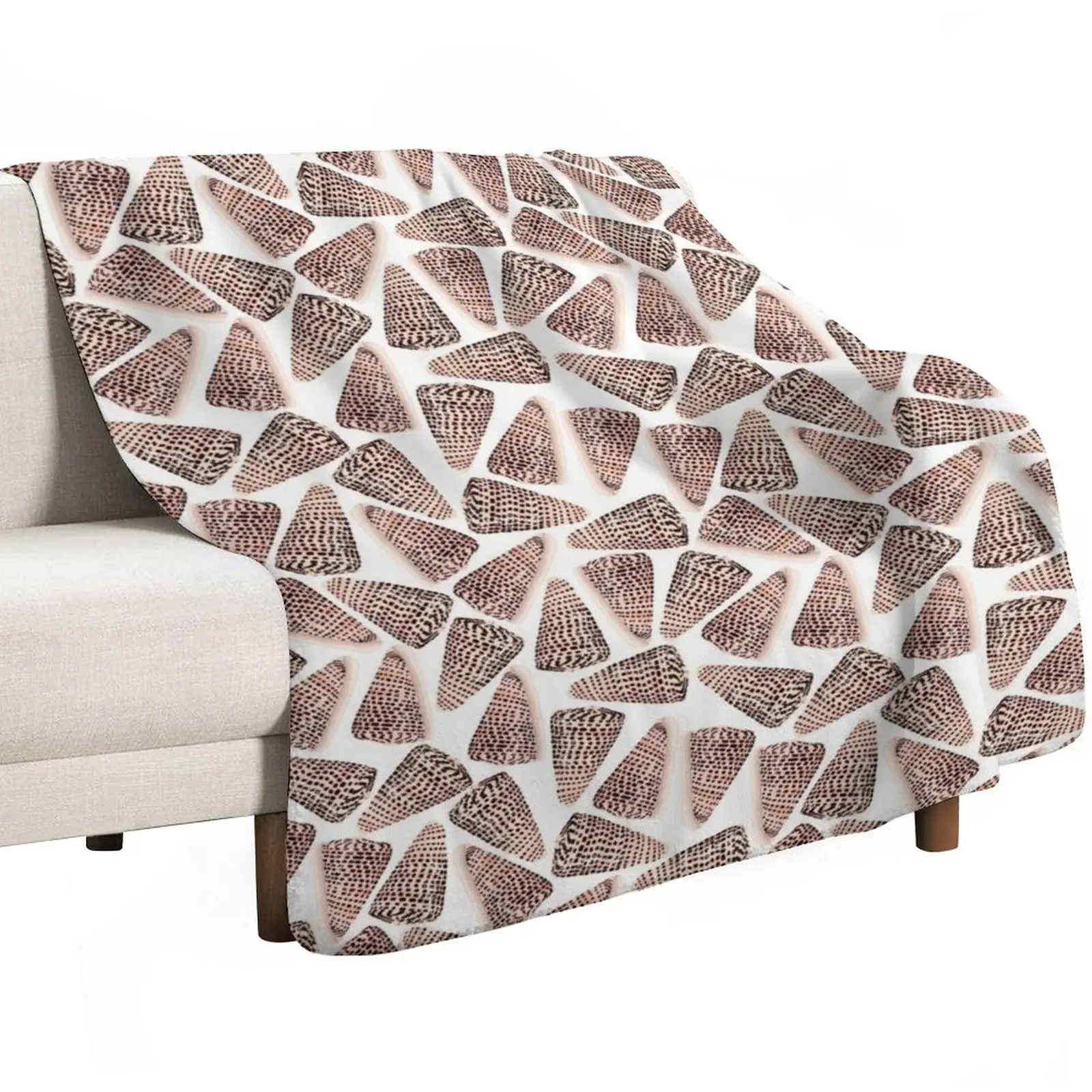 Cone Shells White Throw Blanket cosplay anime warm winter Warm Thin Quilt Polar Blankets