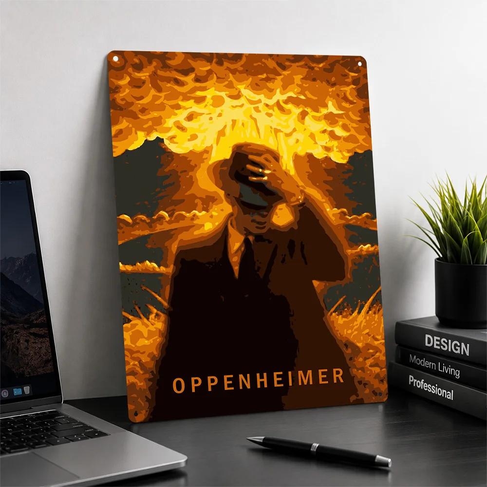 Oppenheimer Metal Poster Perfect Gift for Fans Lovers Customized Wall Art Metal Sign for Bathroom Decor Room Home Decorations