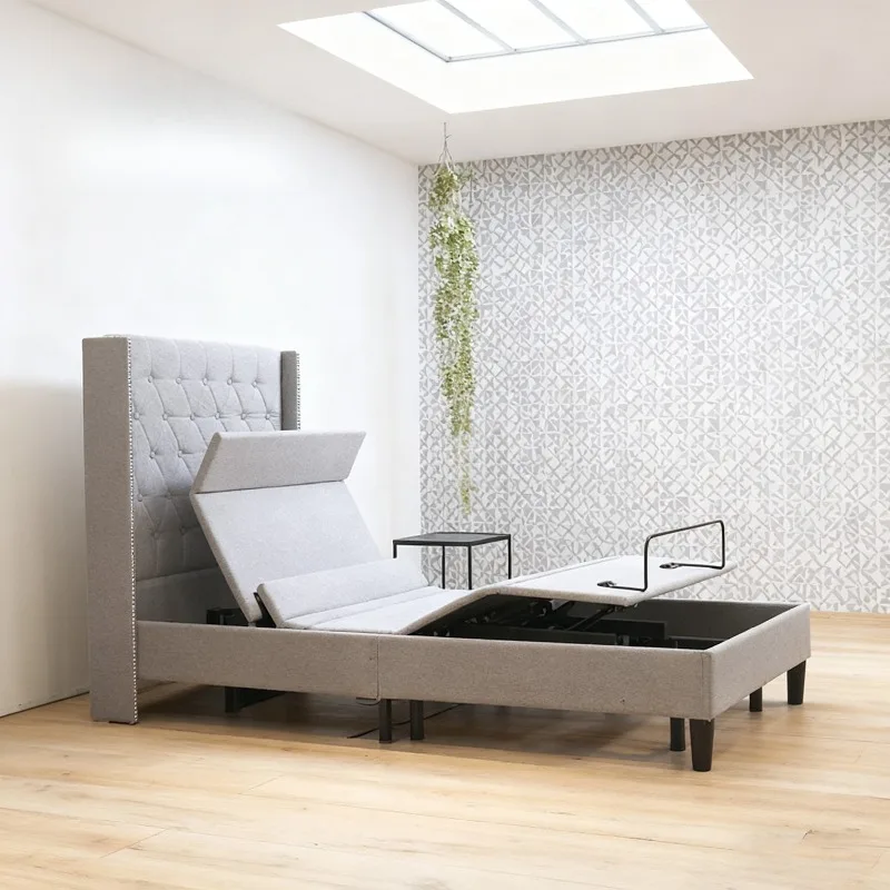 

Adjustable bed four motor bedroom strong mattress base including head tilt waist function