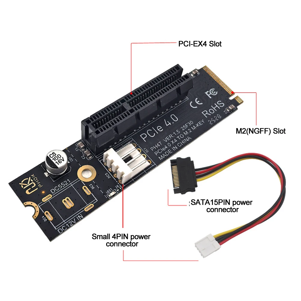 Stable PCIe Riser Card PH47 for Cryptocurrency Mining and PC Building Hot Search Term 3