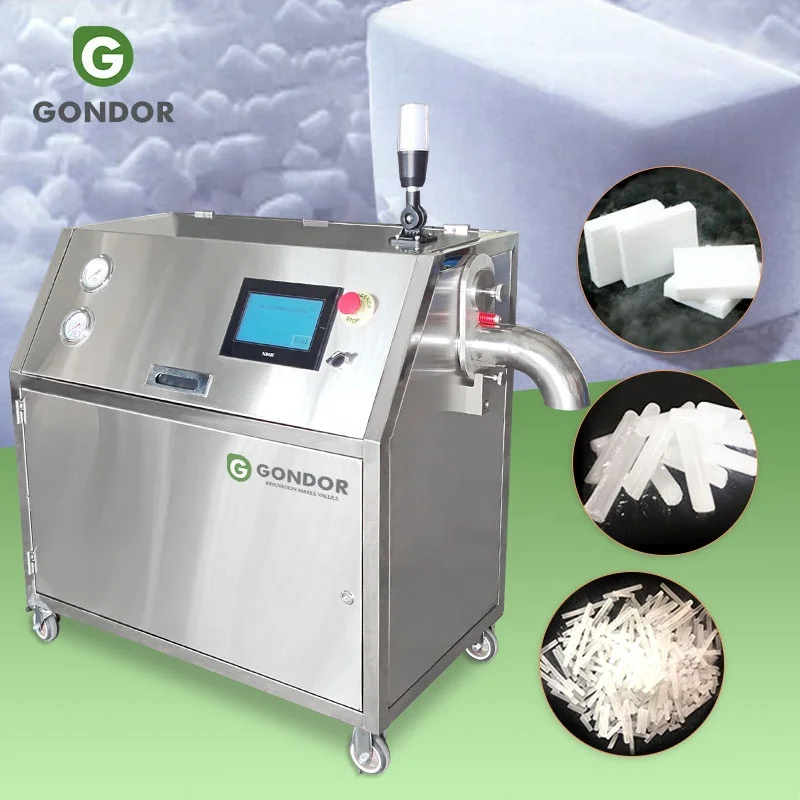 رائجة البيع مولد Co2 المحمولة المهنية Pelletizer مكعب جعل بيليه الجاف الجليد B الصحافة صانع آلة 3 مللي متر