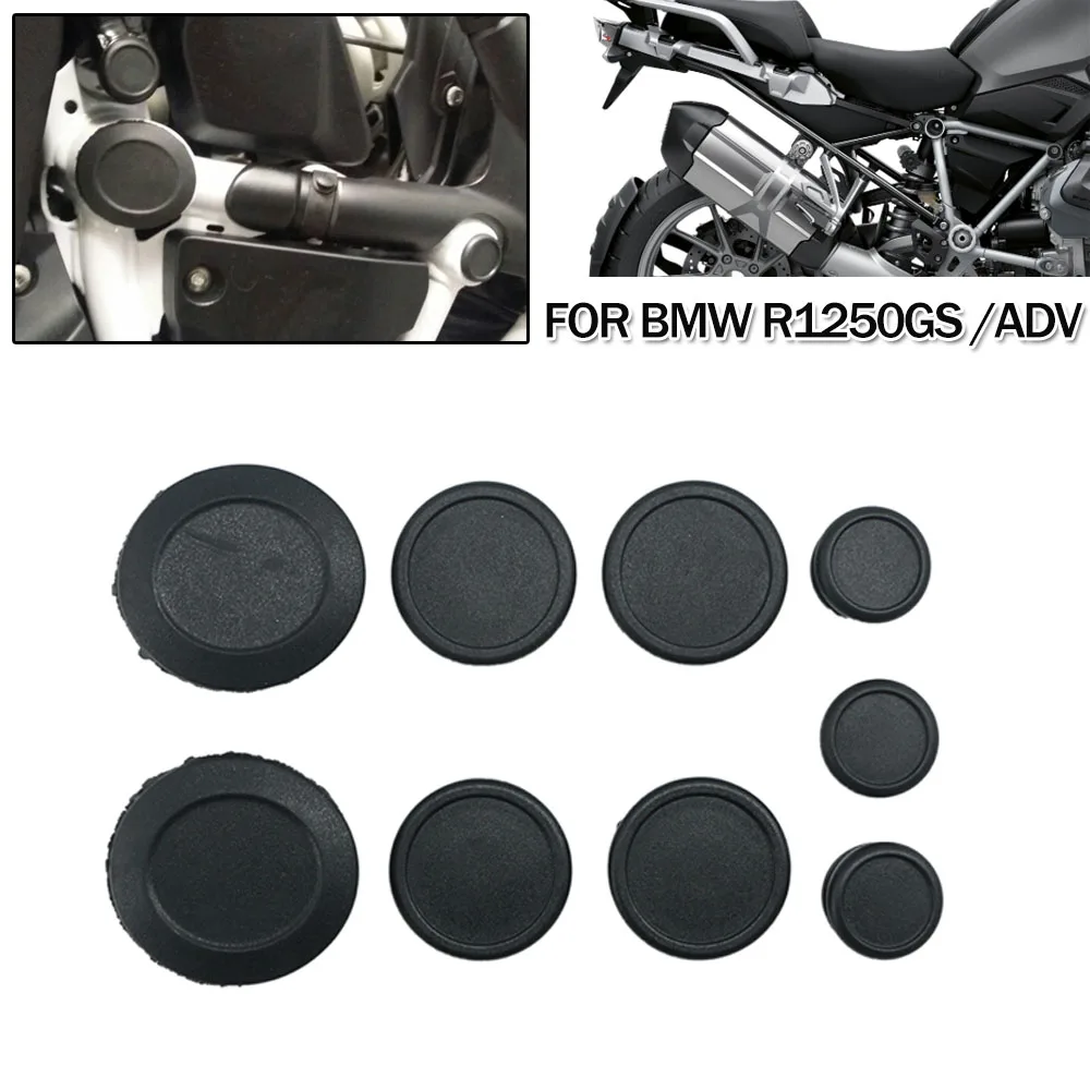 Frame Hole Cover Caps Plug Decorative Frame End Cap Set For BMW R1200GS R1250GS GS R1200 R1250 Adventure R1200GSA R 1250GS ADV