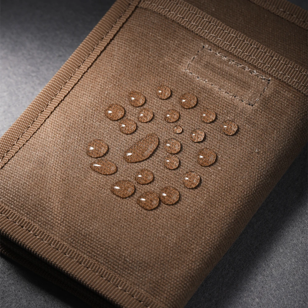 Journal Cover for Field Notes Notebooks Waxed Canvas Pocket Notebook Cover Sleeve for Outdoor (Sleeve Only)