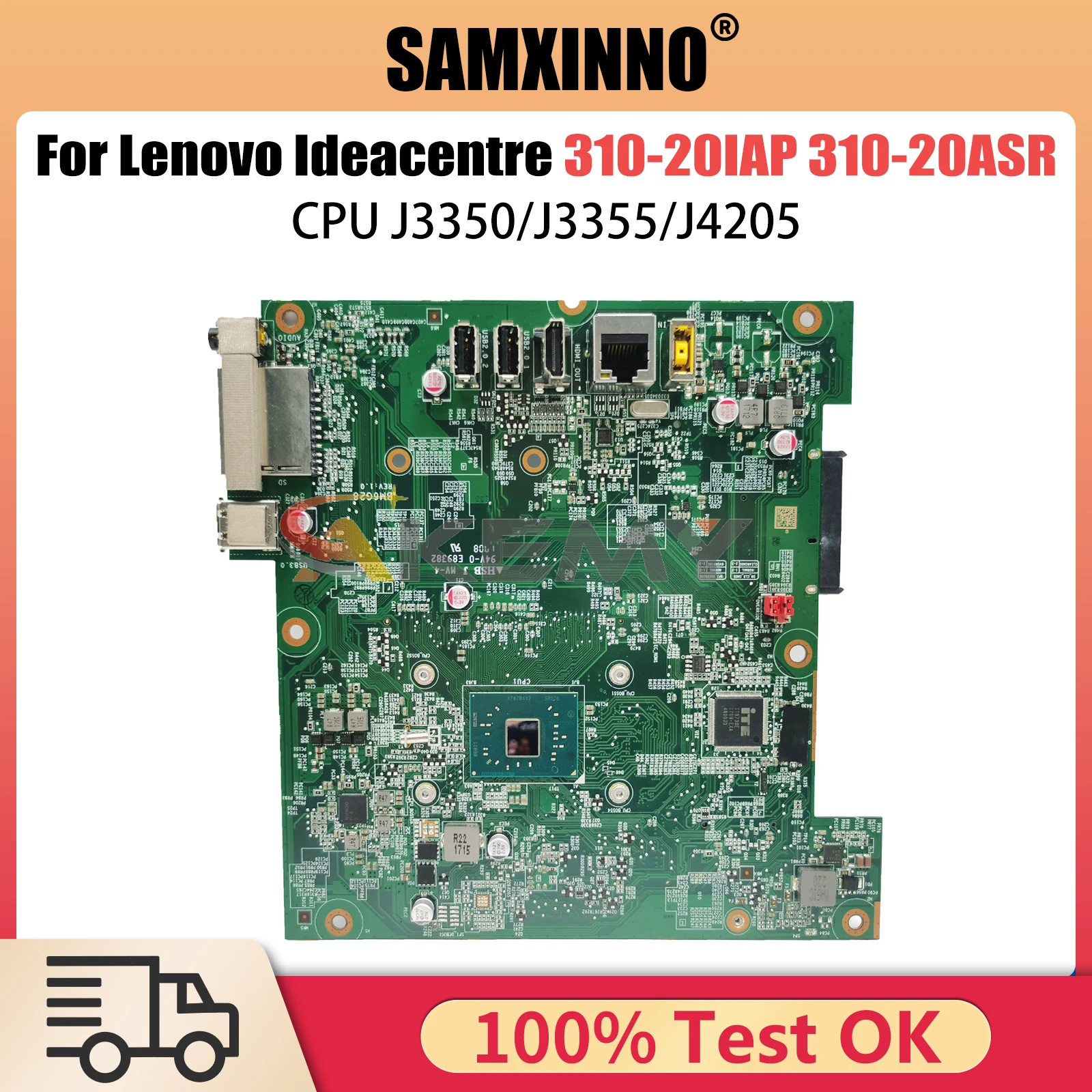 

Notebook Mainboard For Lenovo Ideacentre AIO 01GJ213 IAPLSB 310-20IAP/310-2 REV:1.0 All-in-One Motherboard J3350/J3355/J4205 CPU