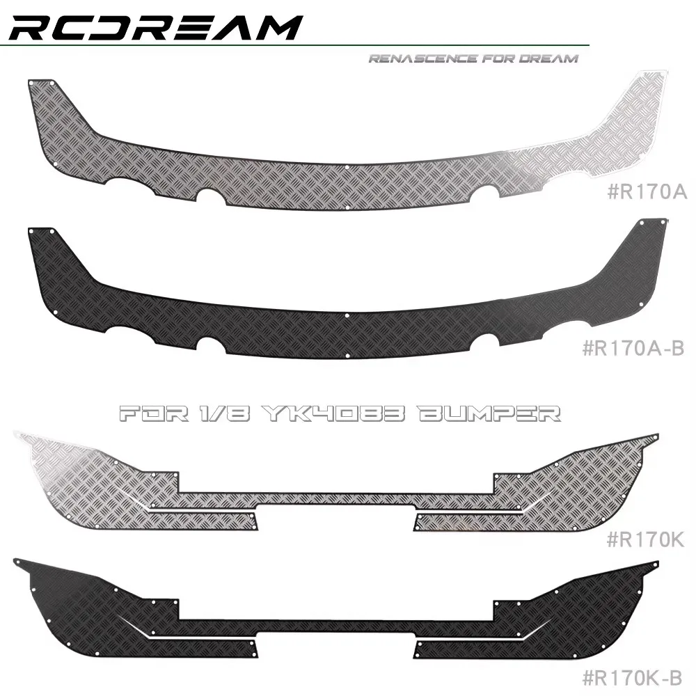 

RCDream Easy Control 4083 Wrangler Передние и задние планки Металлическая защита от скейтборда Модифицированная R170A R170K