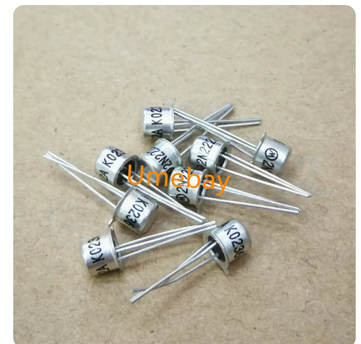 5 pieces,  2N2108   2N1247  2N3486A   2N5906  2N5244   2N1957  2N3553  2N3420 2N4257 2N5770  2N1480  2N3136  2N4966  2N1943