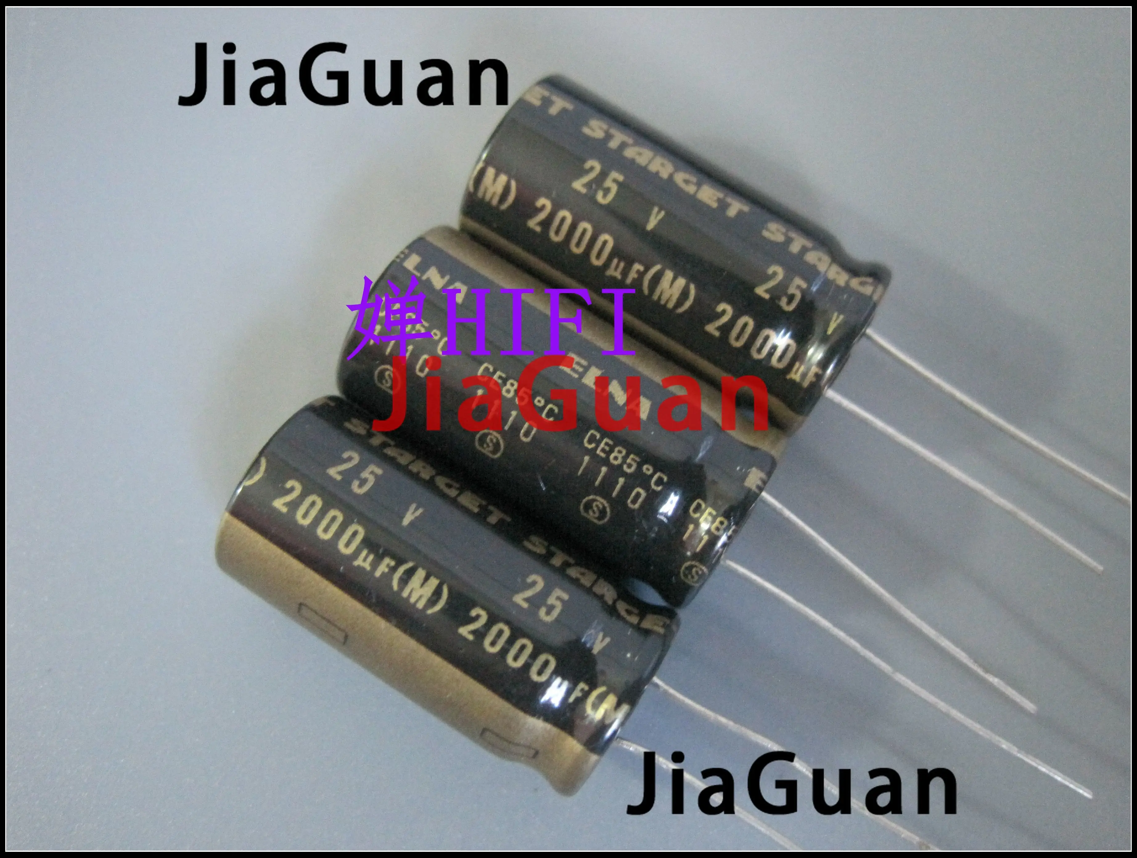 10PCS ELNA STARGET 25V2000UF 12.5X25MM ROD 2000UF 25V Black Gold 2000uF/25V filter audio electrolytic capacitor 25v 2000uf