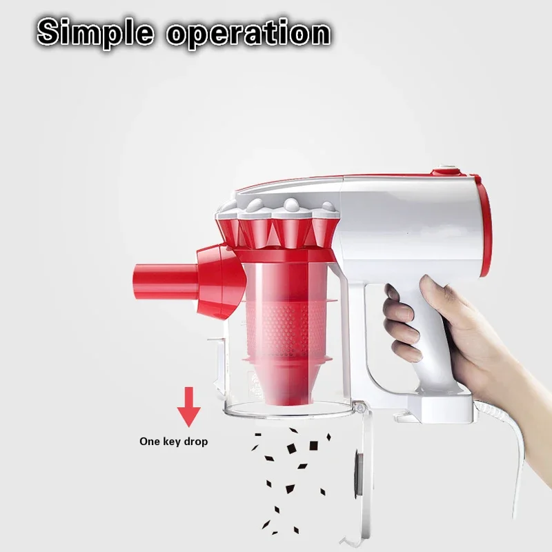 400W Corded Vacuum Cleaner Handheld 2-in-1 Strong Suction Vacuum Cleaner Dust Collector Aspiradora for Home Bed Carpet Clean