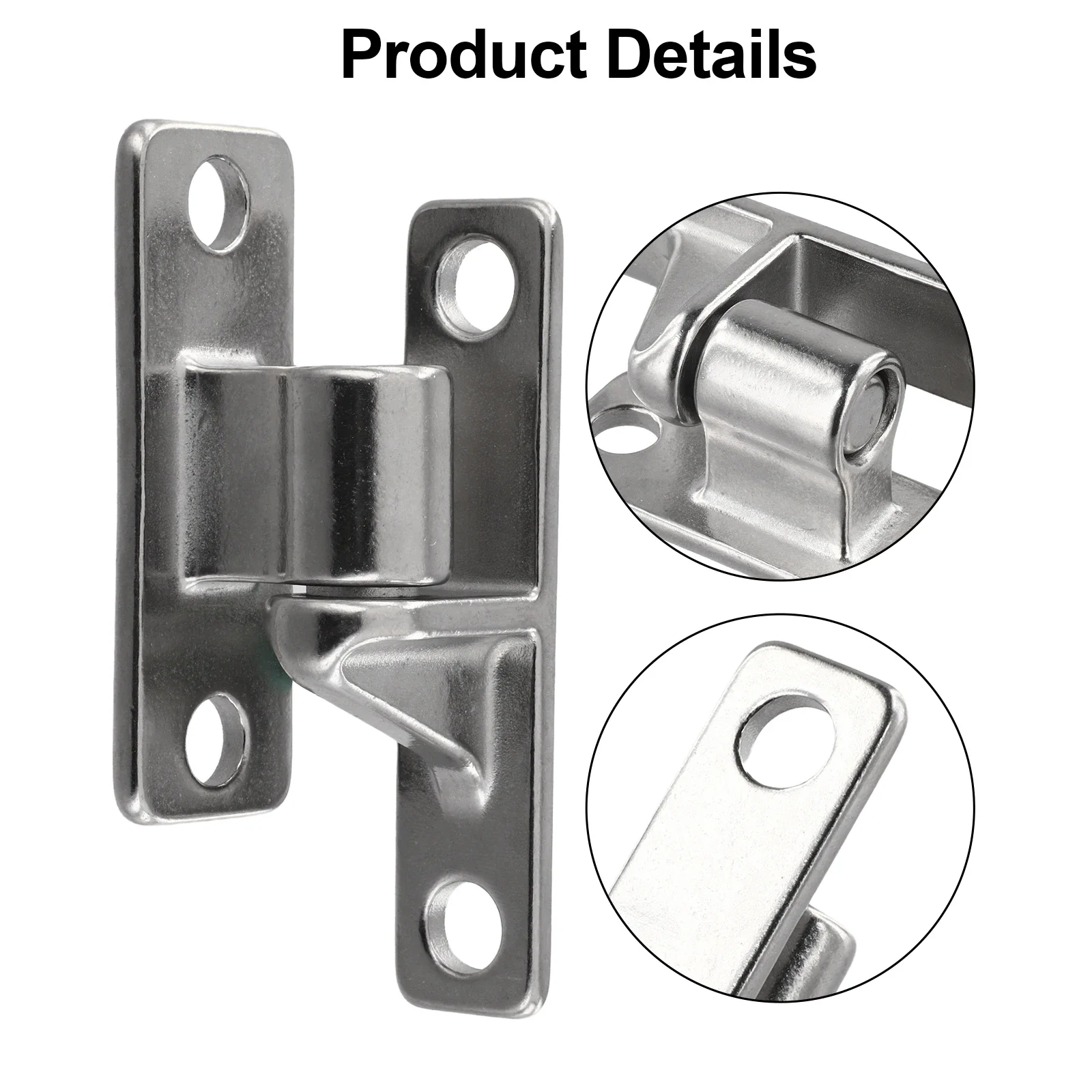 Set of 12 304 Stainless Steel Gate Hinges with Female and Male Components for Enhanced Gate Durability and Performance