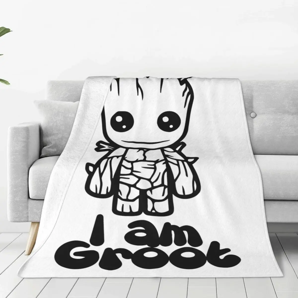 Comfort Guardians Of The Galaxy Groot Blanket Accessories Home Decorative Throws And Blankets Lightweight Thin Flannel for Car