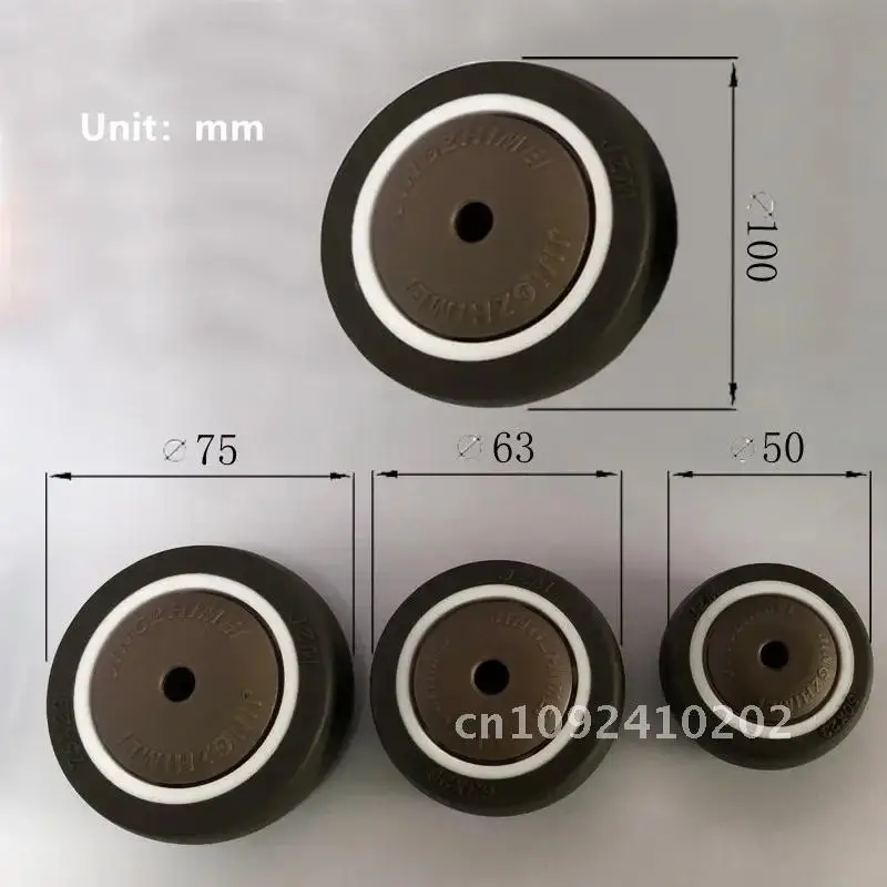 

4 Piece Castor 2''/2.5''/3''/4''Single Wheel TPR Rubber Roller for Table Chair Muscle Caster Desk Bearing Pcs/Lot Abdominal