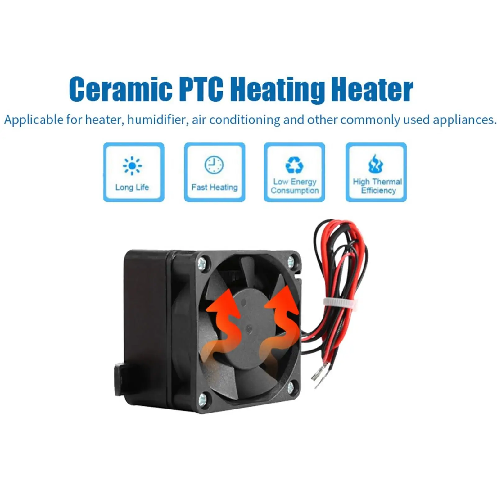 12V/24V 180W/300W PTC Car Heater - Compact Constant Temperature Heating for Small Spaces & Incubators