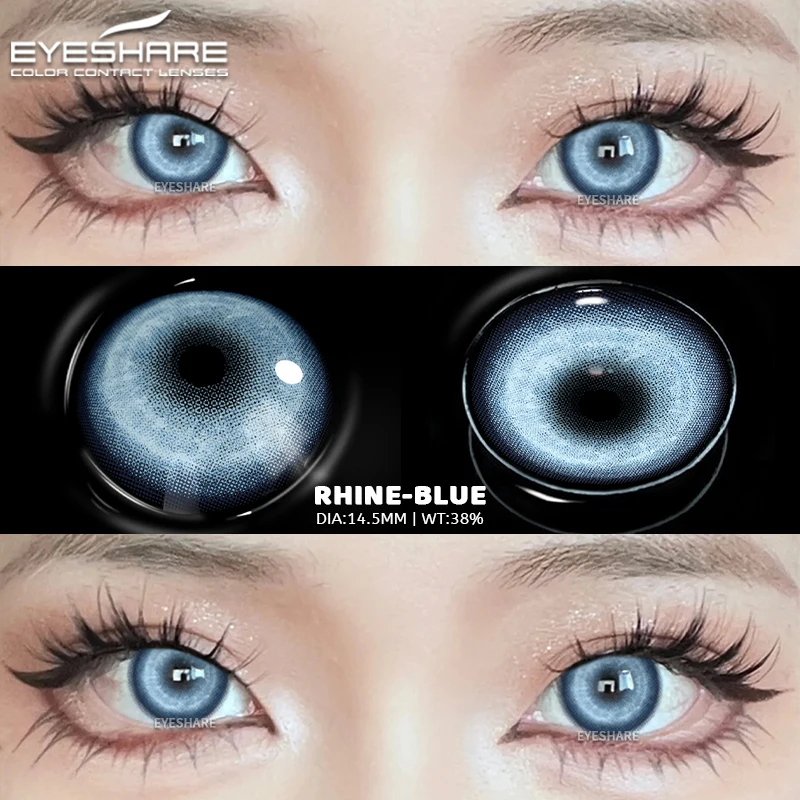 EYESHARE Cosplay Weiß Farbige Kontaktlinsen 2 stücke Crazy Red Kontaktlinsen Anime Schwarz Augenlinsen Halloween Schönheit Make-Up Objektiv – Detail 23