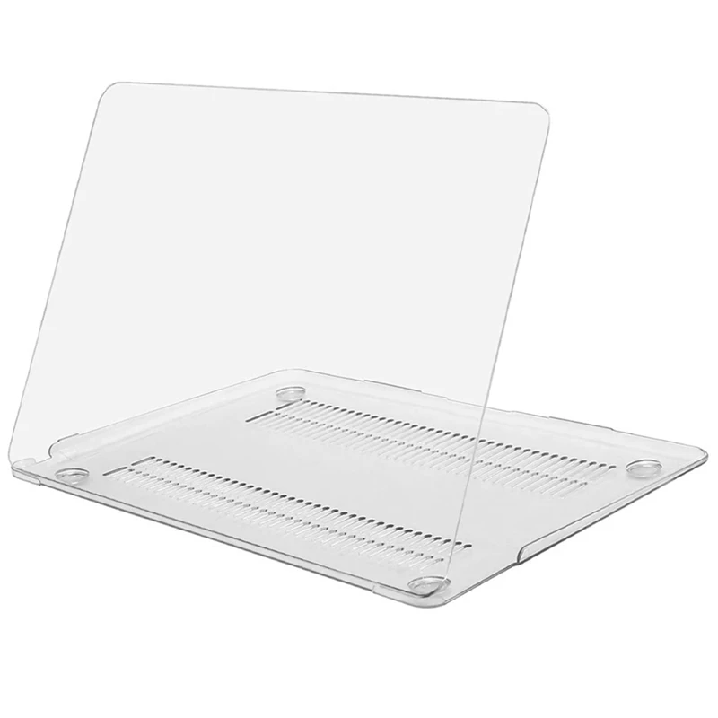 Computer Protective Cover Crystal Plastic Hard Case for MacBook Air 13 A2337 M1 A2179 A1932, Transparent