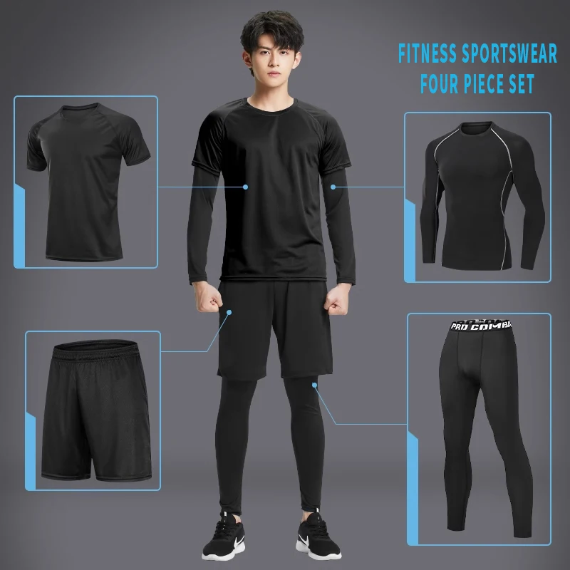 

New fashionable sportswear sets, men's running training sets, and new autumn and winter casual sets