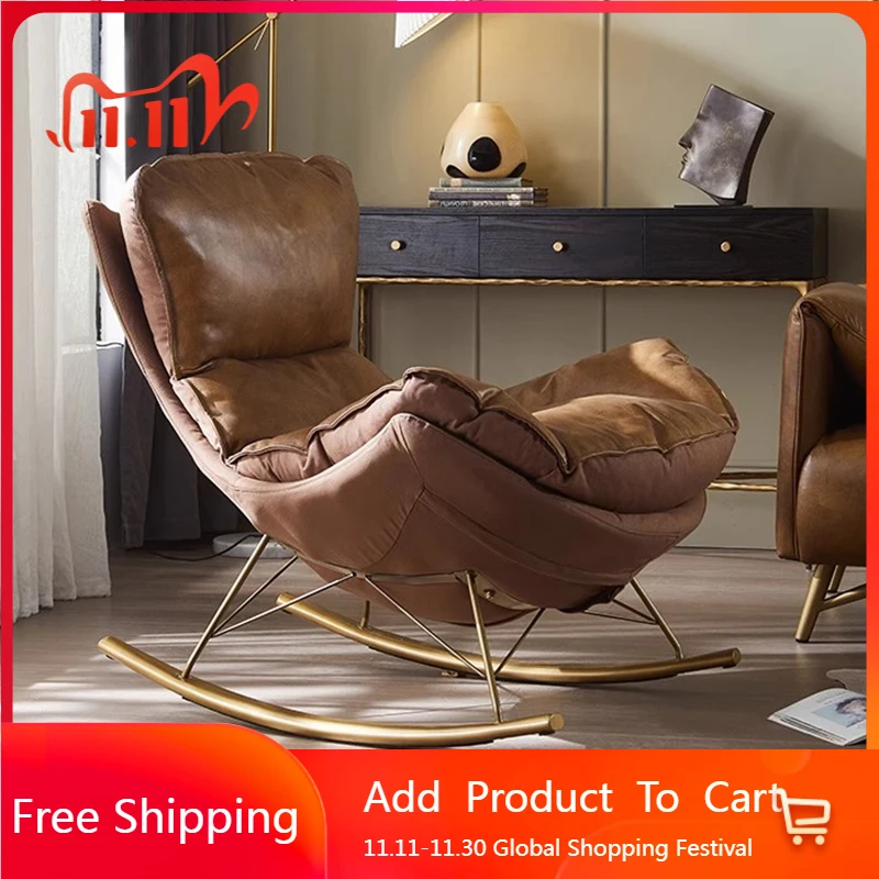 

Роскошные скандинавские стулья для гостиной, кресла-качалка, игровые стулья для спальни, дизайнерские удобные стулья для чтения, мебель для дома Fauteuil Salon