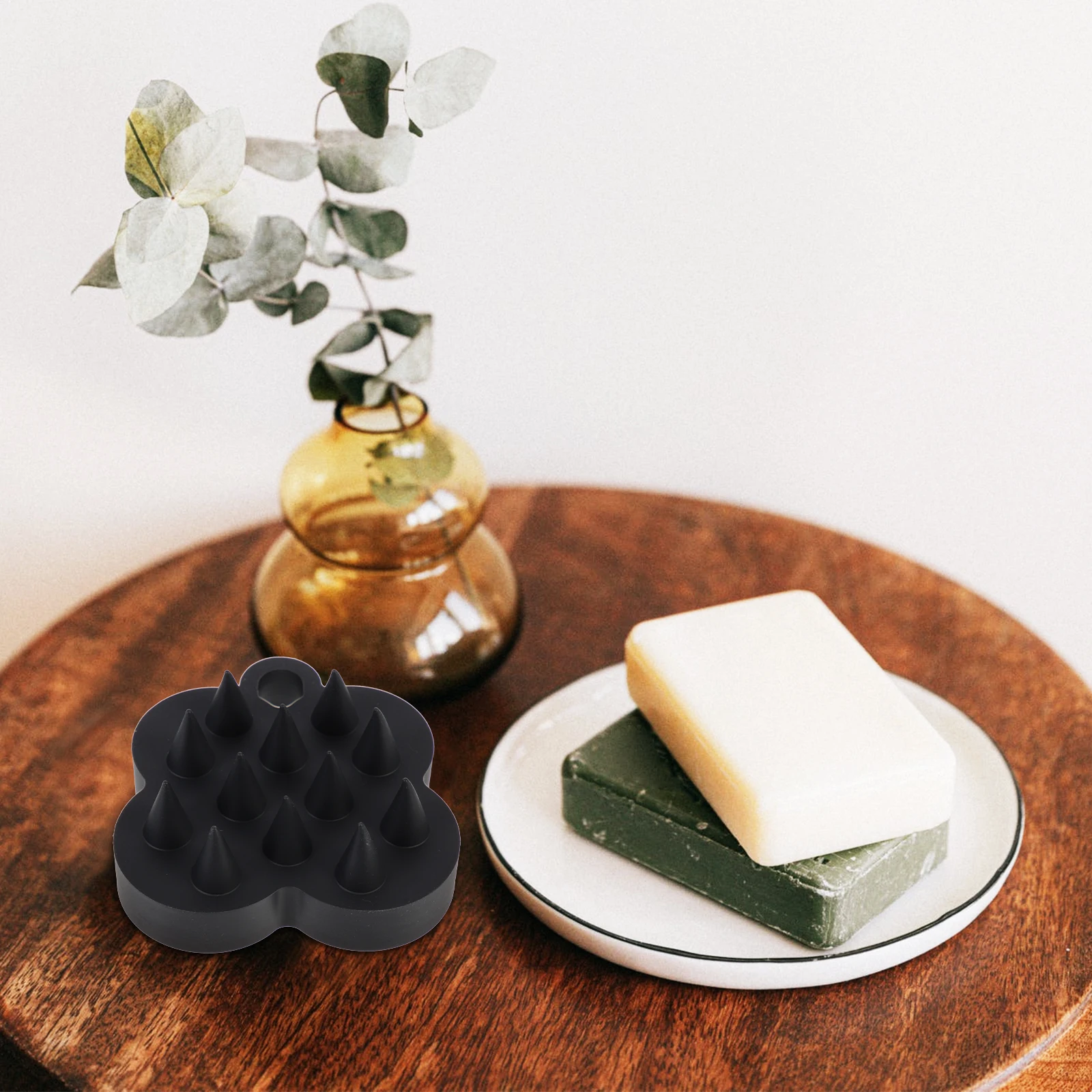 

Ergonomic Hair Scalp Brush Shampoo Massager for Shower Travel Lightweight Scalp Exfoliator for and Hair Growth